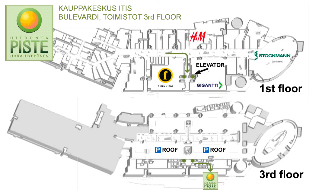 Location at Itis Shopping Centre, Itäkeskus Helsinki